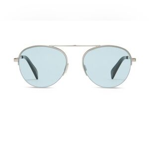 Oliver Goldsmith Dean Aviator Sunglasses - Blue Lens